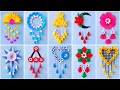 10 unique flower wall hanging  quick paper craft for home decoration  easy wall mate diy wall decor