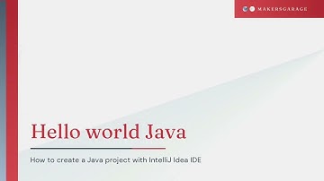 Hello world maven based Java project with IntelliJ Idea in 3mins