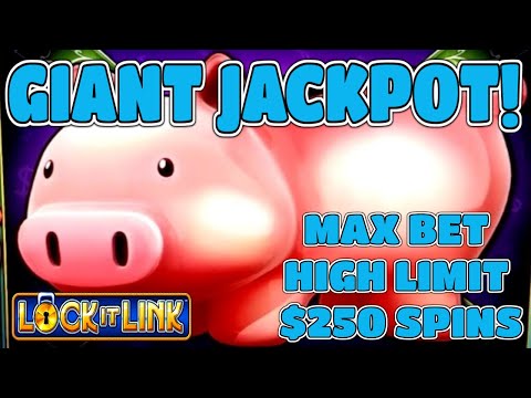 $250 Max Bet Piggy Banking Explodes for an Incredible Jackpot!