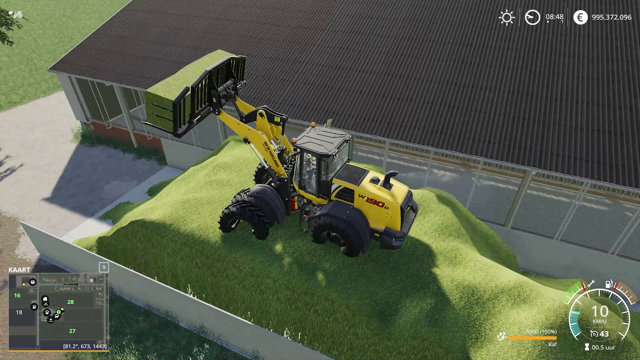 PICK UP GRASS END ENSILING FS19 HOLLANDSCHEVELD 1 YouTube