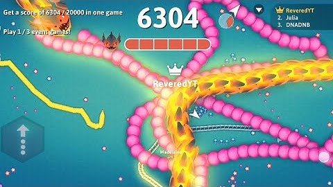 I reached 10,000+ points in SNAKE.io🐍 in the shortest possible time 🐍collect big score from the Map