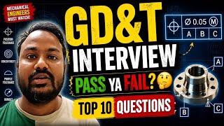 GD&T Interview Pass Ya Fail 🤔 | Top 10 Questions And Answers 👍Crack Mechanical Interviews