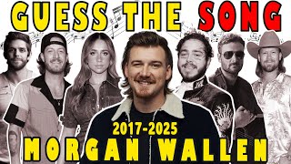 Guess the Song Morgan Wallen 2017 - 2025 - Country Music Quiz