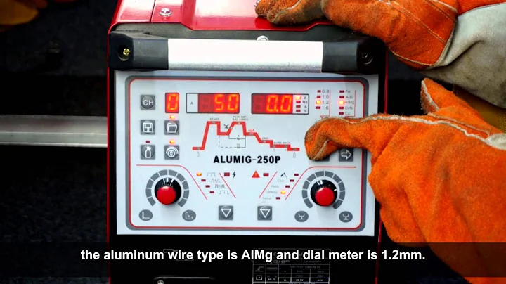 double pulsed mig welding with  ALUMIG-250P