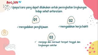 LINGKUNGAN SEHAT DAN TIDAK SEHAT - PLH Kelas 4 SD | BerLIAN School