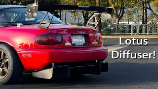 Match Highlights How To Install A Lotus Elise Diffuser On Your Miata!