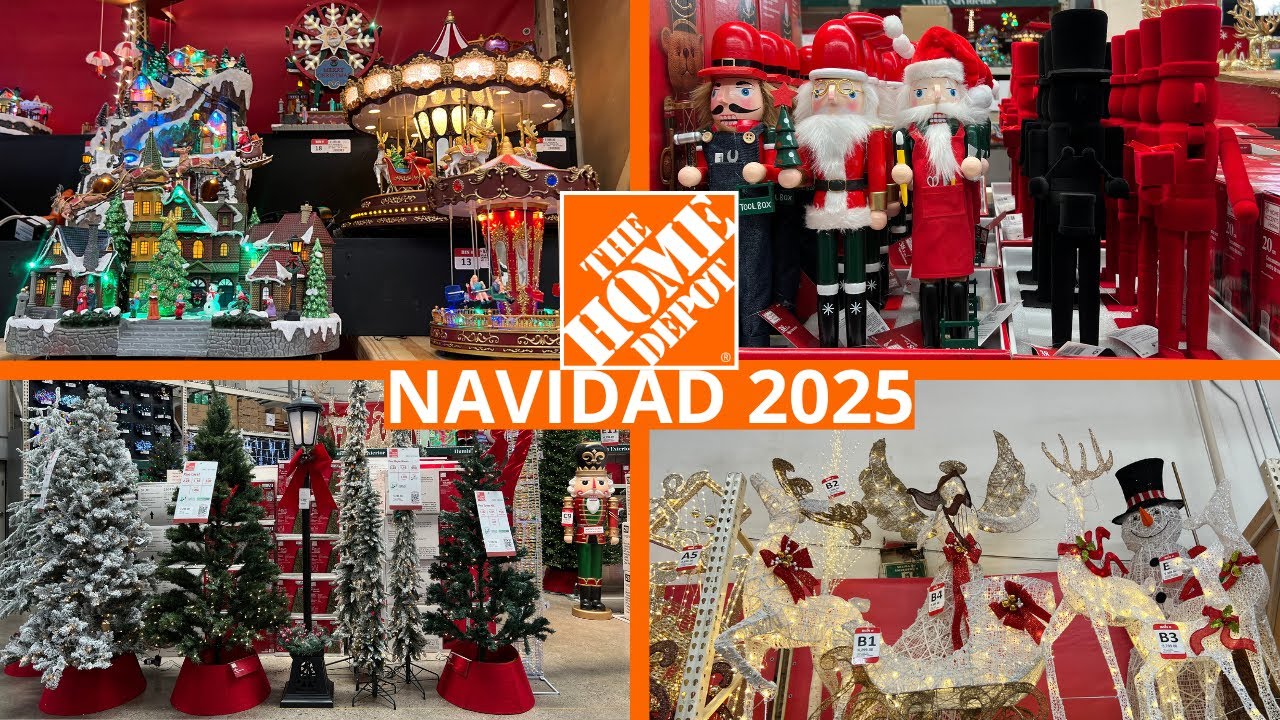 Mega recorrido Navidad Home Depot: Todo lo nuevo 2025!