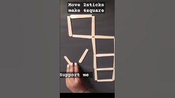 puzzle:21--move 2sticks make 4square #trending #shorts #video #tamil #puzzle #maths  #matchstick