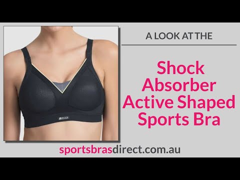 Shock Absorber Women's Active Shaped Push-up Support, Black/Neon, 32A at   Women's Clothing store