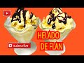 Helado de Flan y dulce de Leche