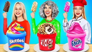 Tantangan Masak Aku Vs Nenek  Hack Dapur Enak Dekorasi Kue Oleh Yummy Jelly