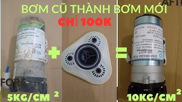 Cách khắc phục bơm máy lọc nước R.O yếu dẫn đến máy lọc mãi không ngắt
