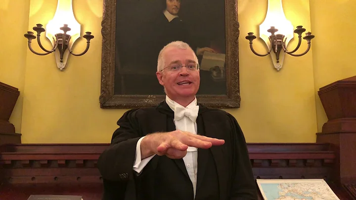 Praelector, John Latimer, explains the graduation ...