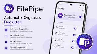 📂 توقف عن تنظيم الملفات يدوياً! تعرّف على تطبيق FilePipe لأندرويد ⚡ screenshot 4