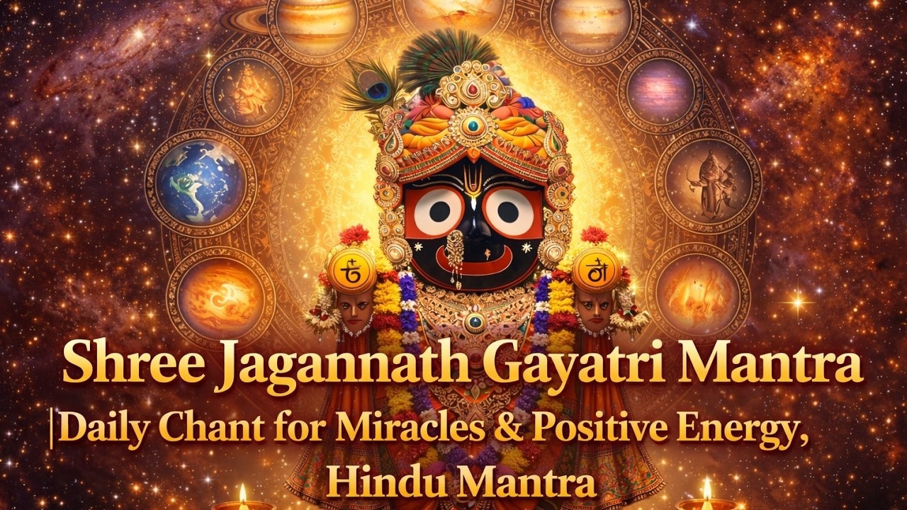 Shree Jagannath Gayatri Mantra |Daily Chant for Miracles & Positive Energy, Hindu Mantra