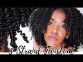 3-STRAND TWISTOUT ON NATURAL HAIR! Although it was a STRUGGLE, I got it! MOISTURE & DEFINITION