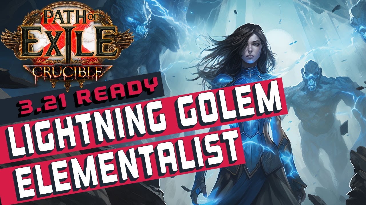 [3.21]DORYANI'S Lightning Golem Elementalist Path of Exile Build Guide ...
