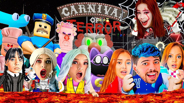 TENTAMOS ESCAPAR DA LAVA, ARANHA E DO PARQUE DO PALHAÇO IT A COISA, BARRY, CHÃO É LAVA E OUTROS!!