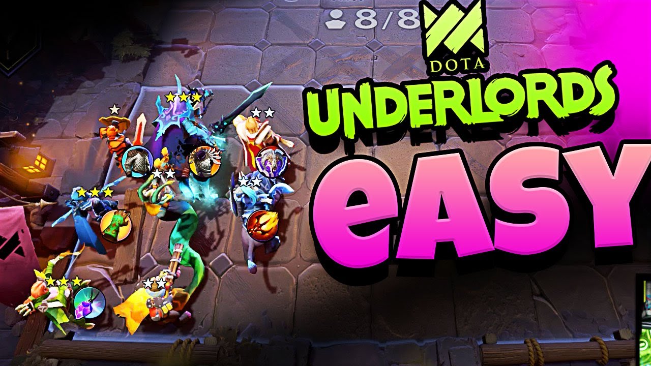 EASY WIN in DOTA UNDERLORDS - AUTO CHESS - YouTube
