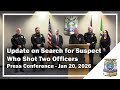 Update on search for suspect who shot two PPB officers