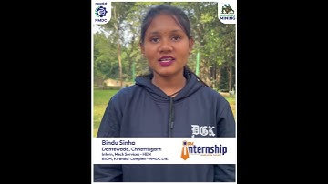 PM Internship Scheme | Bindu Sinha | Intern, Mech Services- HEM | NMDC BIOM Kirandul Complex