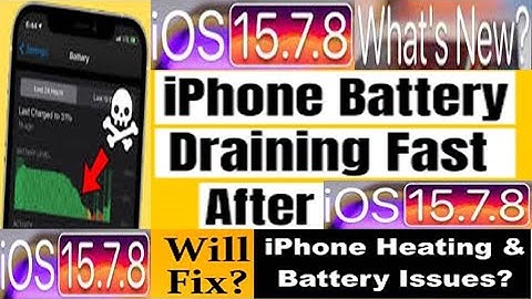 iOS 15.7.8 Battery Test || How To Fix iOS 15.7.8 Battery Drain Issue  iOS 15.7.8 battery draining