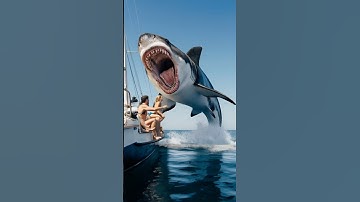 POV:You are on a party boat and suddenly you are attacked by a shark.Amazing scene#attack#ocean#pov