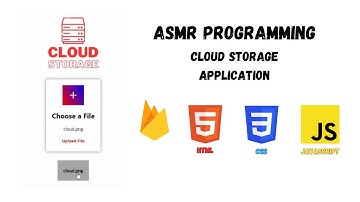 ASMR Programming Cloud Storage App - No Talking. With Firebase, HTML, JavaScript, CSS (Reupload)