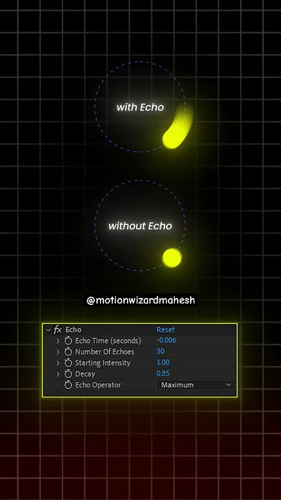 Echo Effect in After Effects it's  great tool for animation no plugin #tutorial #aftereffects #tips