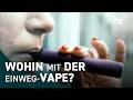 Einweg-E-Zigaretten im Hausmüll?