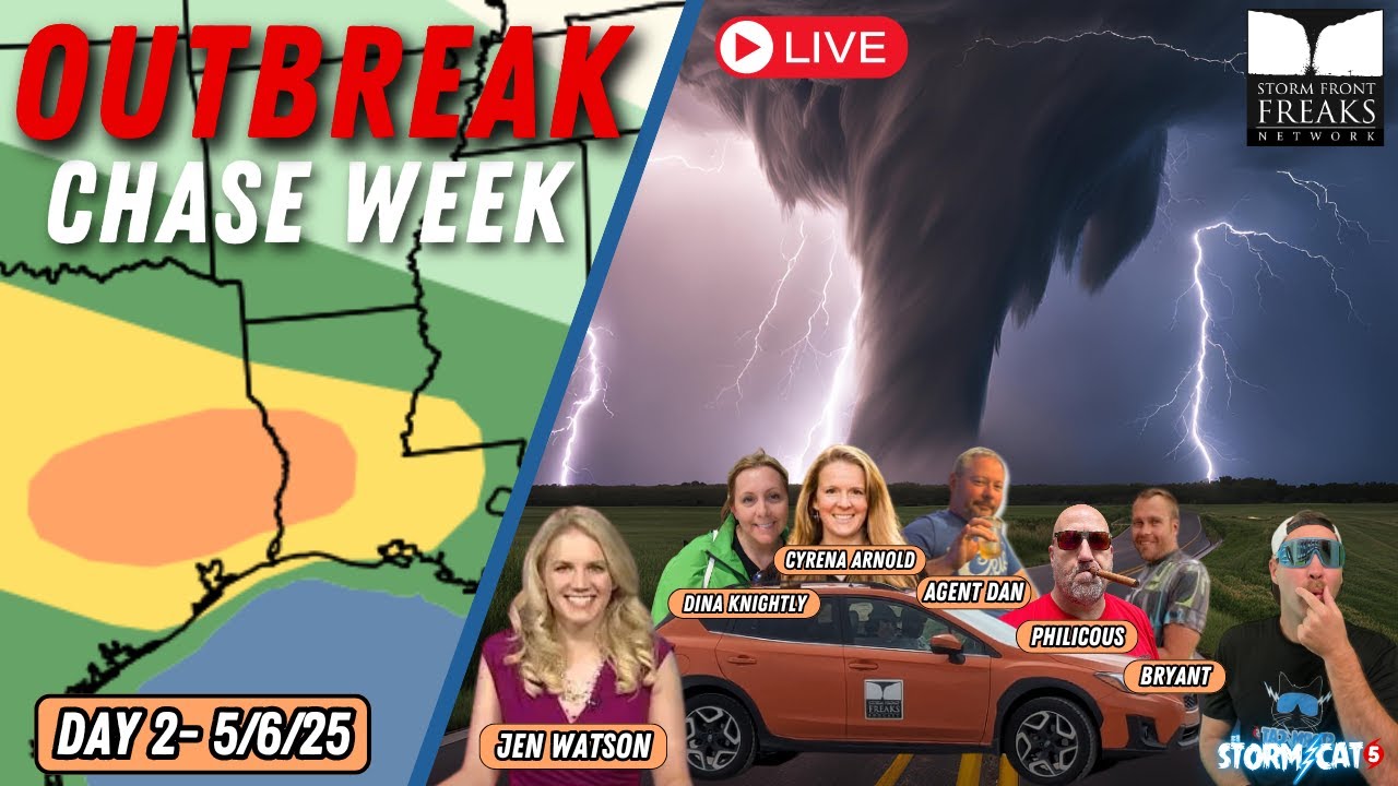 LIVE SFF STORM CHASE DAY 2 - YouTube