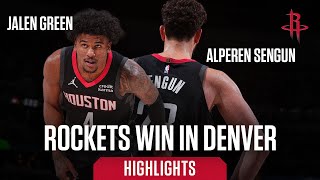 Jalen Green / Alperen Sengun Game Highlights vs Nuggets 12/8/23 l Houston Rockets