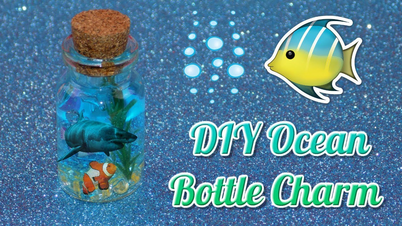 DIY Mini Aquarium Charms, Made with our Mini Glass Bottles