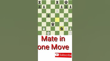Find the mate in one move || Chess easy puzzle for beginners || Daily chess puzzle #chesspuzzle #yt