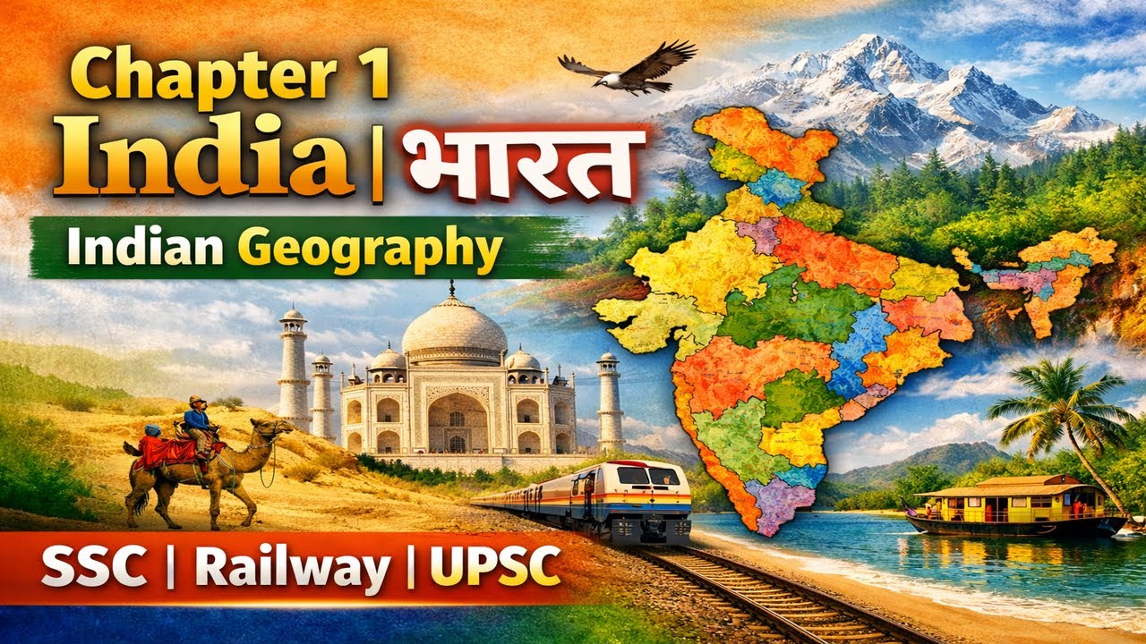India and Its Boundaries | भारत एवं उसकी सीमाएँ | Indian Geography Chapter 1 | SSC Railway UPSC
