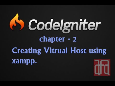 CI-Chapter 2- Creating Virtual Host using xampp