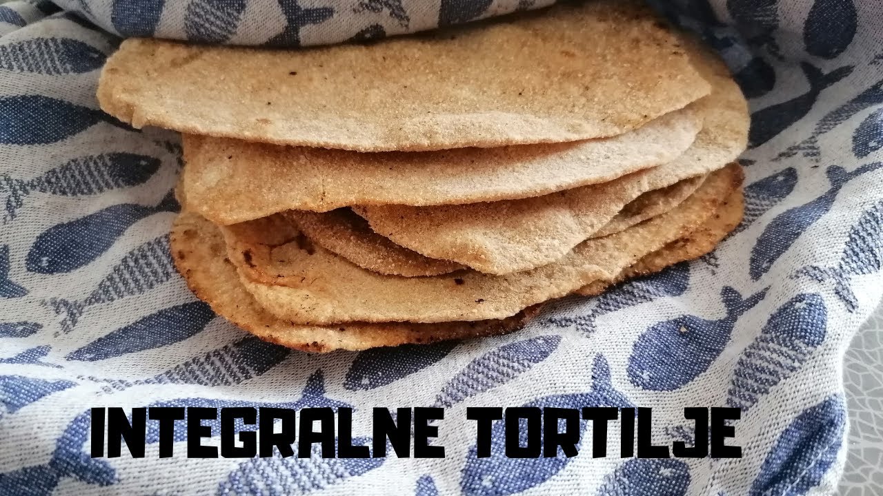INTEGRALNE TORTILJE/ recept za 6 tortilja