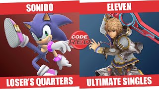Code Red 2 - Sonido (Sonic) vs. Eleven (Shulk, Pyra & Mythra, Byleth), Loser's Quarters
