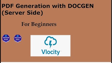 PDf with DocGen (Server side) | By Santosh