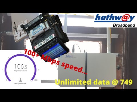 NEW HATHWAY BROADBAND CONNECTION INSTALLATION /SPEEDTEST/ 100Mbps/ FREE ROUTER / BANGALORE