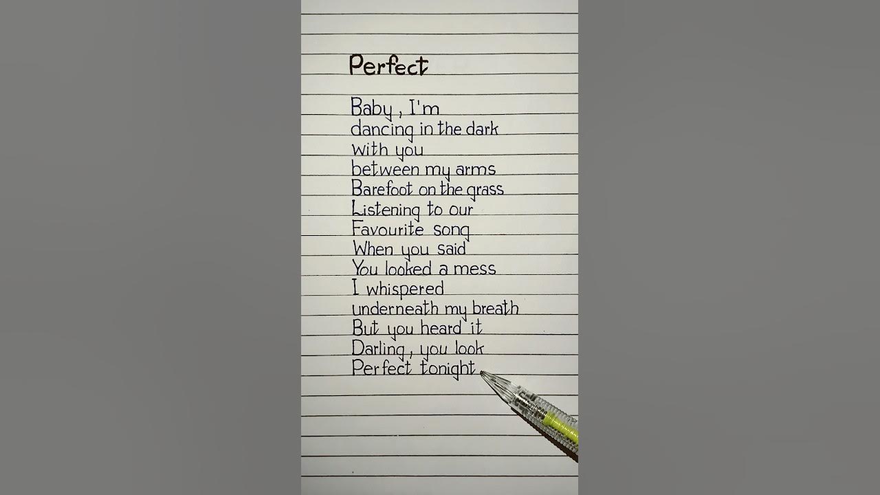 ed sheeran ft beyoncé - perfect lyrics video #perfect #lyrics ed sheeran ft beyoncé - perfect lyrics video #perfect #lyrics