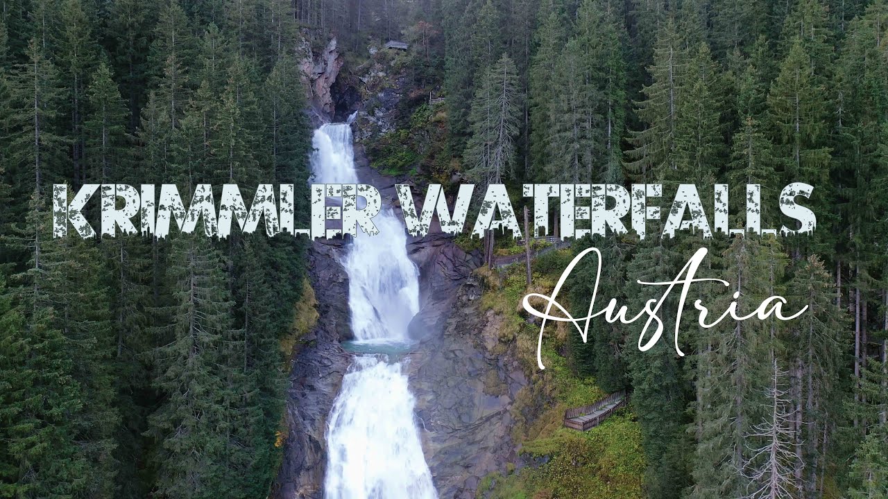 Breathtaking Aerial View of Krimmler Falls, Austria | 4K Drone Footage for Nature Enthusiasts!