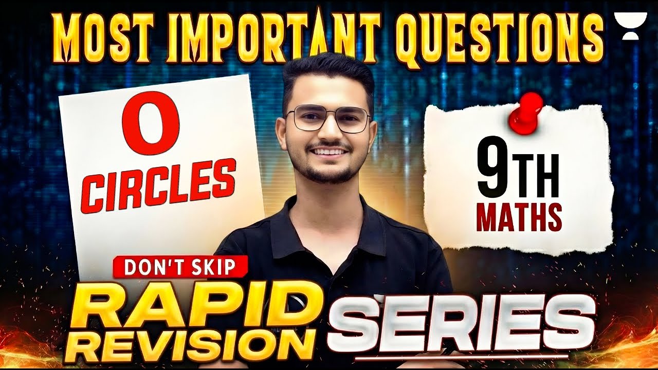 Class 9 Maths || Circles || Most Important Questions || MD Sir Class 9 ...