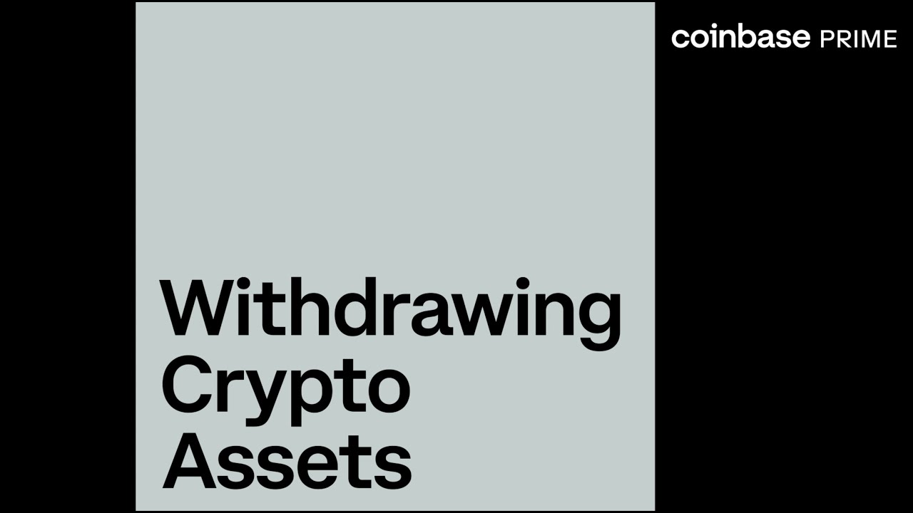 Withdrawing crypto assets | Coinbase Help