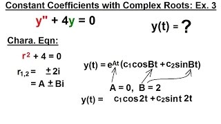 Differential Equation - 2nd Order (24 of 54) Constant Coeff. w/ Complex Roots: Example 3