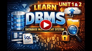 DBMS  || UNIT -1,2  || 🔥ONE SHOT  ||  4 Sem IPU✅ || 