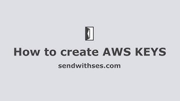 Send With SES - How To Create AWS Keys