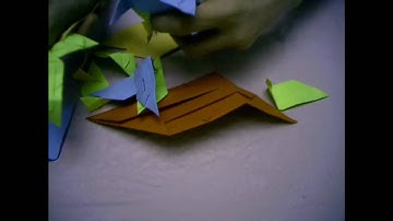 Origami Tutorial - How to make Sonobe Variation Cube  ( Part 1 )