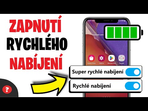 Jak ZAPNOUT RYCHLÉ NABÍJENÍ na TELEFONU – Super rychlé nabíjení | Návod | Telefon