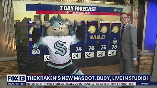Seattle Kraken unveil new mascot 'Buoy,' a blue sea troll inspired by famous Fremont Troll